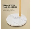 MUPOO Stehlampe Gold Bogenlampe Metall Marmorsockel Fernbedienung Bild 5