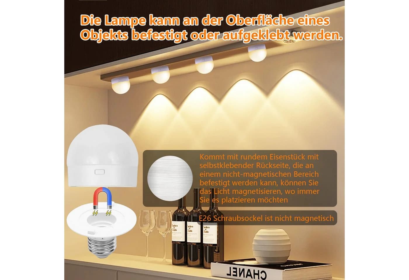 Jibenhome LED Nachtlicht E27 Dimmbar RGB mit Fernbedienung - Bild 5