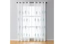Jibenhome Schiebegardine 2er Set Voile Vorhänge mit Ösen und Baumstickerei Bild 3