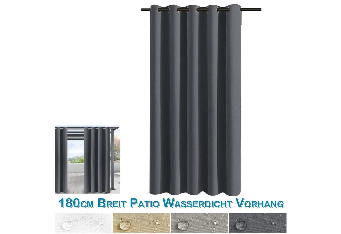 BTTO V&G Terrassenvorhang Grau mit Ösen - Bild 2