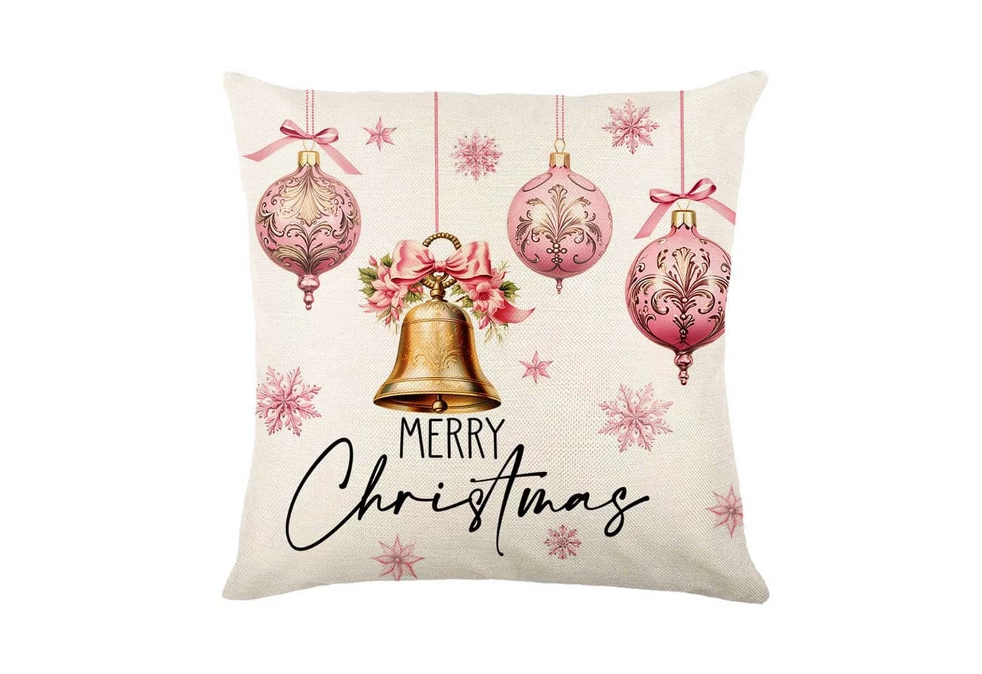 BTTO Kissenhülle Leinenmischung 4er Set Weihnachtsmotiv - Bild 5