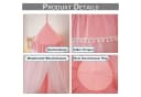BTTO Betthimmel Moskitonetz Polyester Rosa Ohne Bohren Bild 3