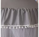BTTO Betthimmel Moskitonetz Polyester Grau 270cm Bild 5