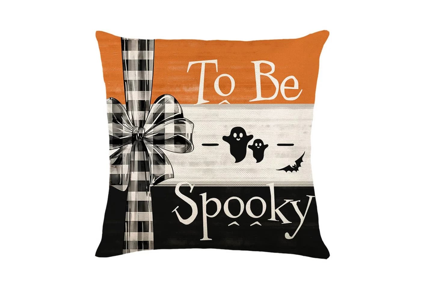 BTTO Kissenhüllen Halloween 45x45cm 4er Set Leinenmischung - Bild 5