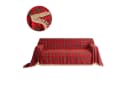BTTO Sofaschoner mit Quasten Karo Rot Bild 2