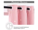 BTTO V&G Schiebegardine Verdunkelungsvorhang Rosa Sterne 2er Set Bild 4
