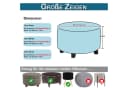 BTTO Stuhlhusse Hockerbezug Grau Samt Stretch Bezug Bild 1
