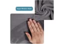BTTO Stuhlhusse Hockerbezug Grau Samt Stretch Bezug Bild 4