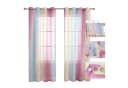 BTTO V&G Scheibengardine 1/2er Set Transparente Voile Vorhang Farbverlauf Bild 2
