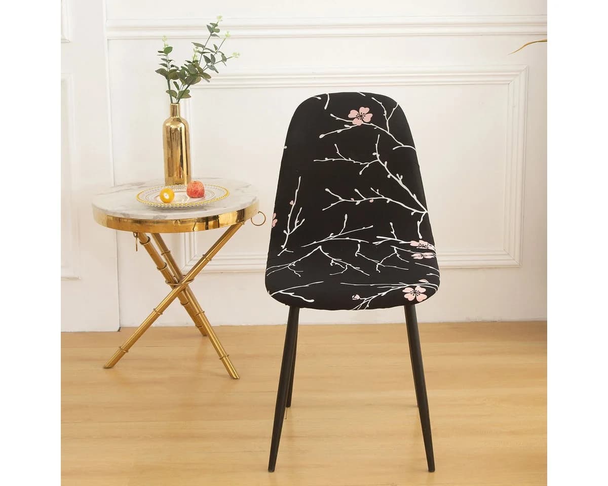 BTTO Stuhlhusse Floral Bedruckt für Armlose Schalenstühle - Bild 5