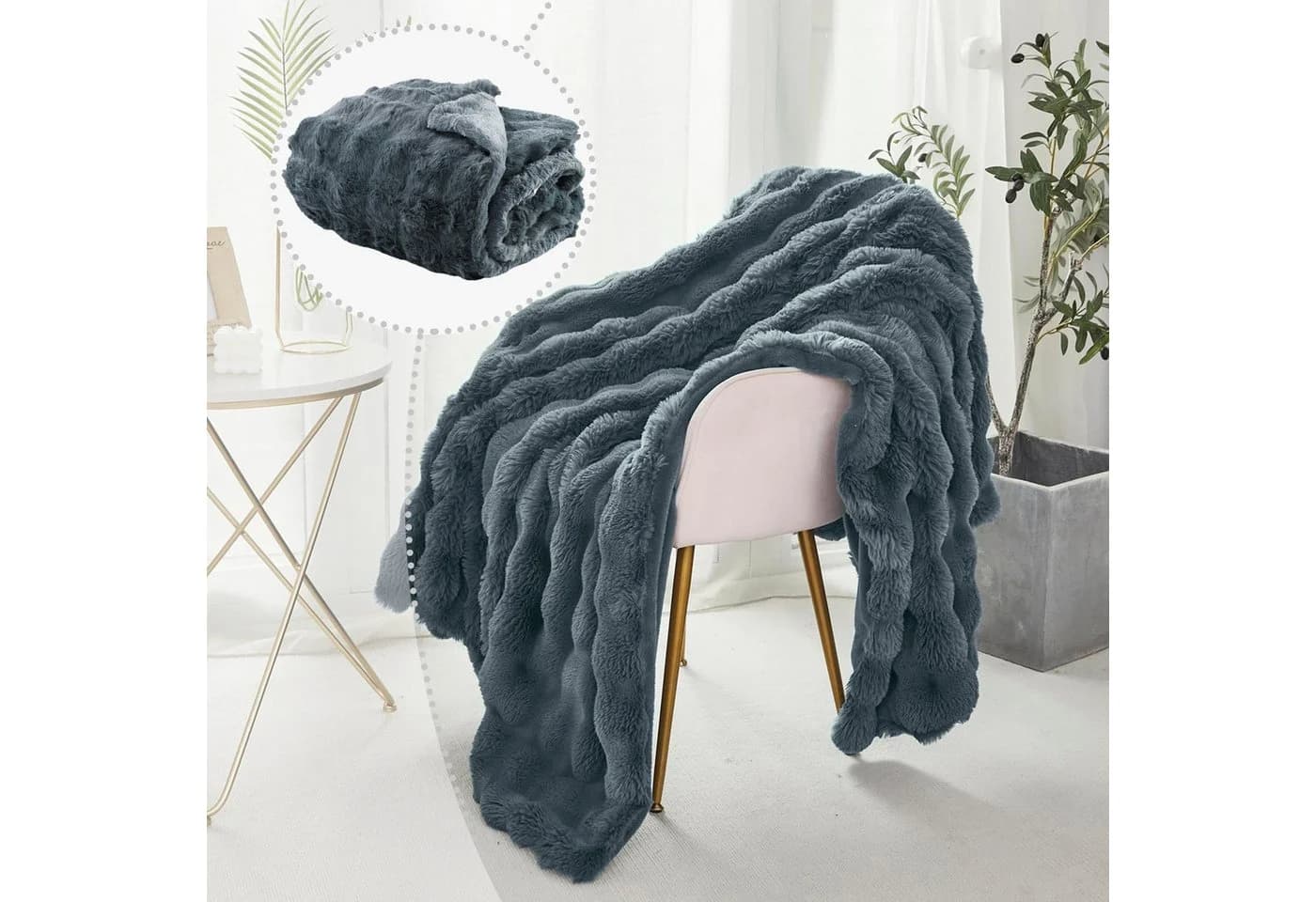 BTTO Kuscheldecke Welle Polyestermischung - Bild 2