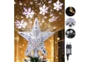 Jibenhome Christbaumspitze Schneeflockenprojektor mit LED Bild 2