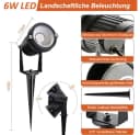 MUPOO LED Gartenstrahler RGB 16 Farben 4 Modi mit Fernbedienung Bild 1