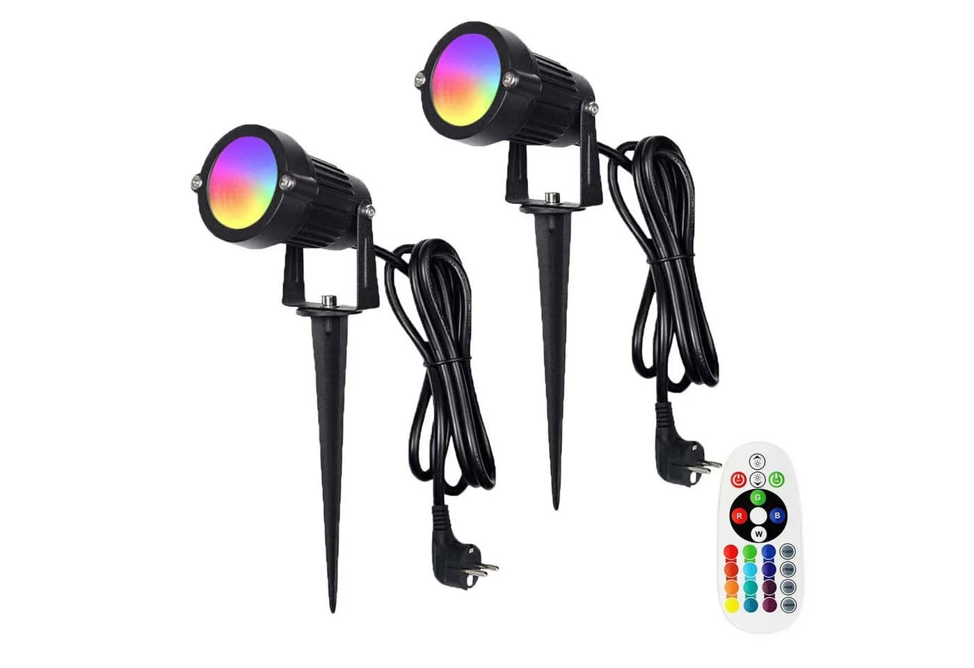 MUPOO LED Gartenstrahler RGB 16 Farben 4 Modi mit Fernbedienung - Bild 2