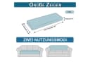 Jibenhome Sofabezug Floral Grau Elastisch Stretch 1/2/3 Sitzer Bild 1