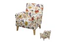 BTTO Sesselbezug Floral Bunt Stretch mit Armlehnen Bild 2