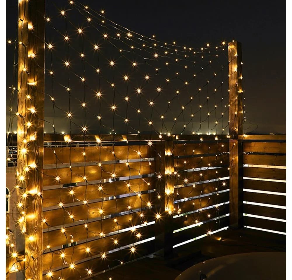 Rosnek Solar LED-Lichternetz Wasserdicht Garten Deko 8 Modi - Bild 3