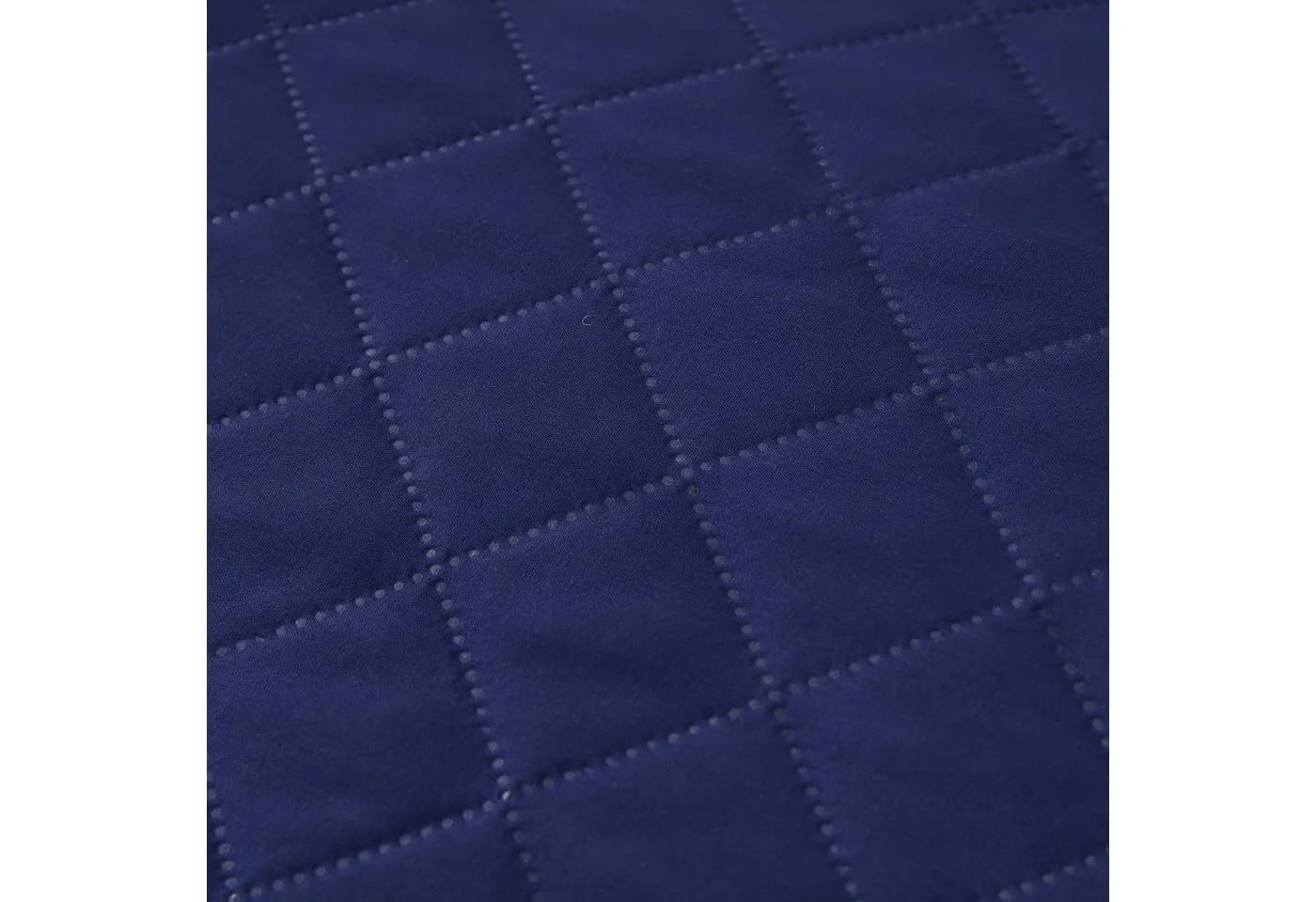 BTTO Sesselschoner Marineblau Gesteppt mit elastischem Band - Bild 4