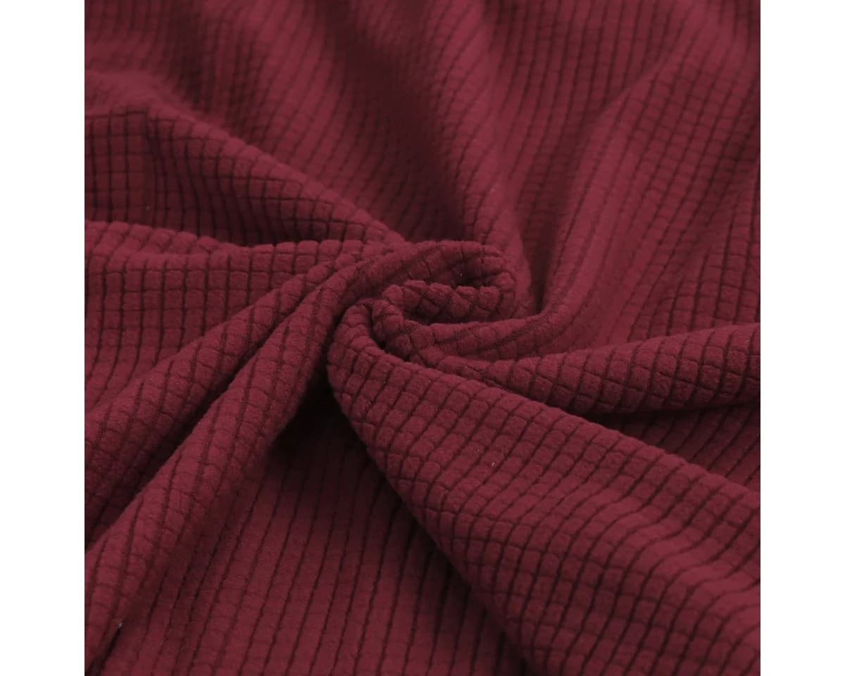 BTTO Sesselhusse Jacquard Stretch Weinrot - Sesselbezug mit Elastan - Bild 5