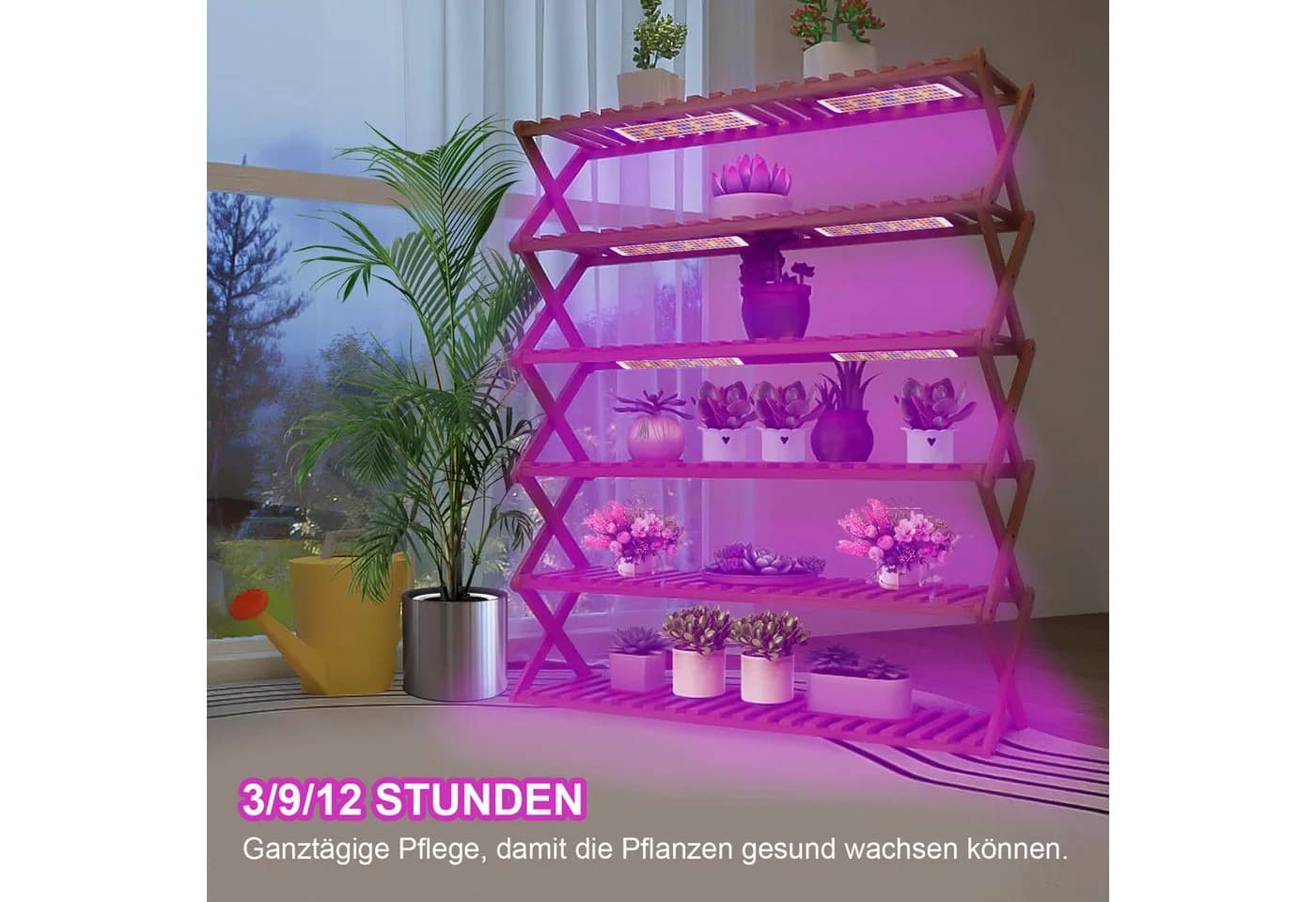 MUPOO Pflanzenlampe Vollspektrum USB Timer LED Wachstumslicht - Bild 4