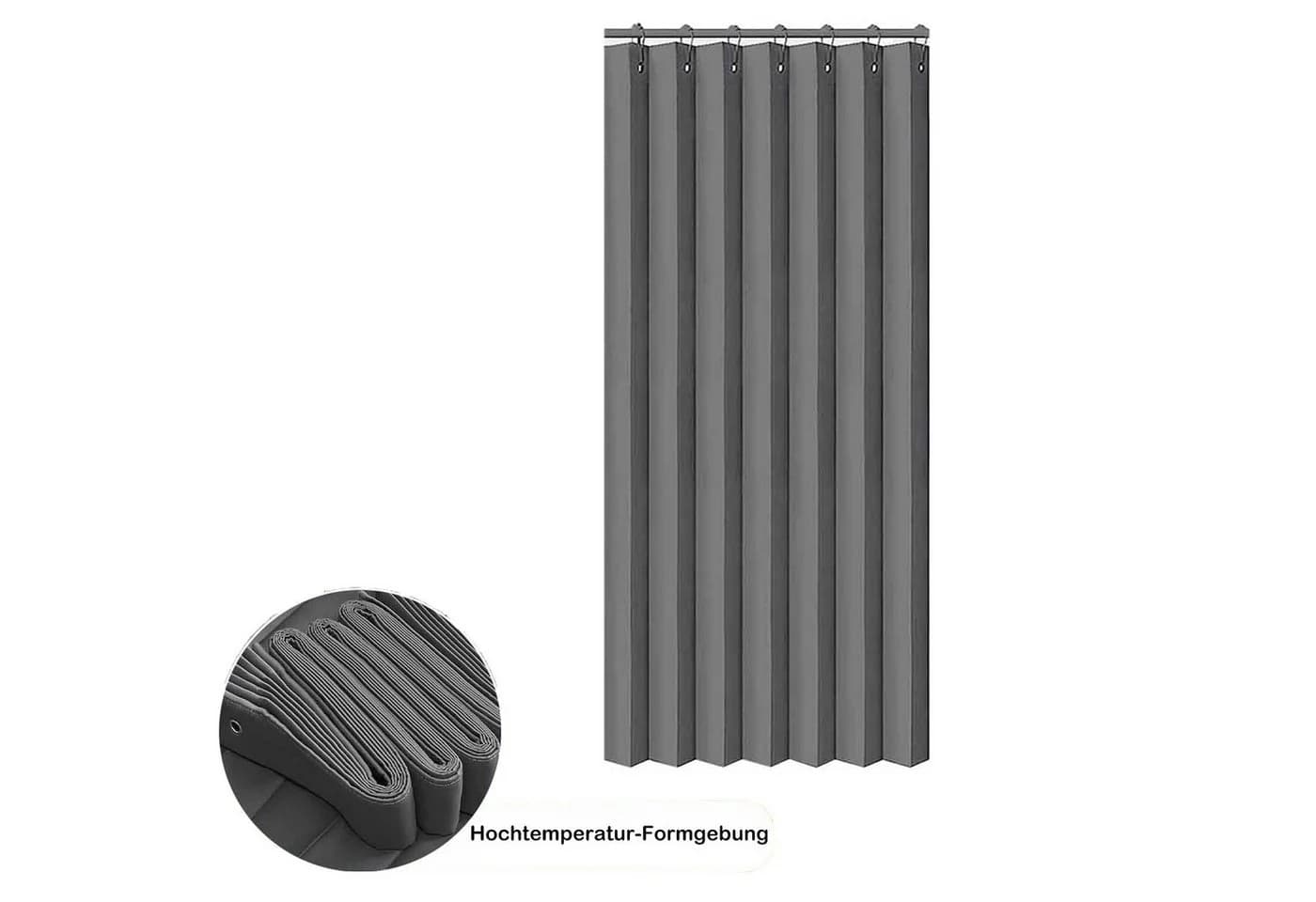 Jibenhome Outdoorvorhang Sichtschutz Wasserabweisend Grau