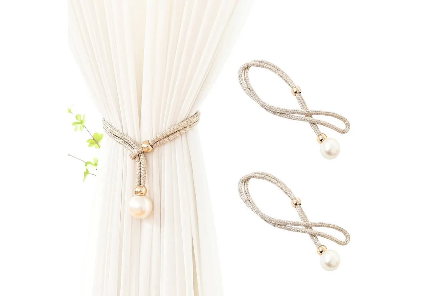 BTTO Vorhangkordel Raffhalter Beige 2er Set - Bild 2