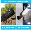 MUPOO LED Solarleuchte Außen mit Bewegungssensor Weiß Bild 3