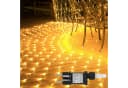 MUPOO LED-Lichternetz Warmweiß 6W Energiesparen 8 Modi Lichterkette 6x4m Bild 2