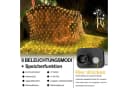 MUPOO LED-Lichternetz Warmweiß 6W Energiesparen 8 Modi Lichterkette 6x4m Bild 3