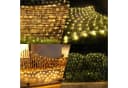 MUPOO LED-Lichternetz Warmweiß 6W Energiesparen 8 Modi Lichterkette 6x4m Bild 4