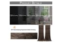BTTO Samtvorhang Toffee Braun Blickdicht mit Blumenmuster Bild 3