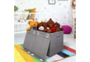 BTTO Aufbewahrungsbox mit Deckel und Griffen, Grau, 62,5 x 33 x 40 cm Bild 1