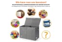 BTTO Aufbewahrungsbox mit Deckel und Griffen, Grau, 62,5 x 33 x 40 cm Bild 5