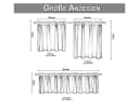 BTTO Scheibengardine Schwarz Blickdicht Kurzgardine mit Stangendurchzug 2er-Set Bild 1