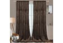 BTTO V&G Blickdicht Vorhang Samt Velvet Kräuselband (2 St) Toffee Braun Bild 1