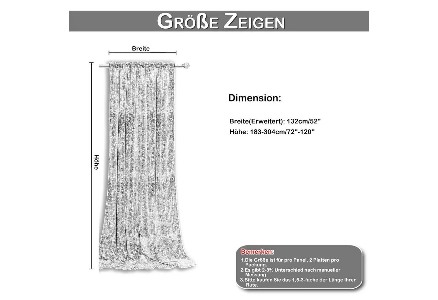 BTTO V&G Blickdicht Vorhang Samt Velvet Kräuselband (2 St) Toffee Braun - Bild 3