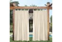 BTTO V&G Vorhang Outdoor Wetterfest Verdunkelungsvorhang Schlaufengardine Beige Bild 5