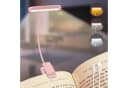 MUPOO LED Leselampe Klemmlampe Rosa USB Aufladbar 3 Farben 10 Helligkeitsstufen Bild 2
