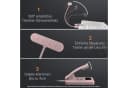 MUPOO LED Leselampe Klemmlampe Rosa USB Aufladbar 3 Farben 10 Helligkeitsstufen Bild 5