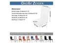 Qelus Stuhlhusse PU Leder Braun 4-teilig Wasserdicht Stretch Bild 1