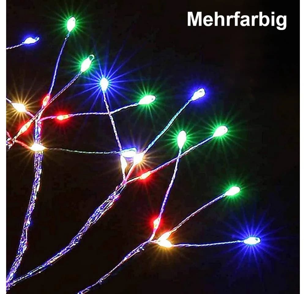 MUPOO LED Baum Künstlicher Bonsai Tischleuchte Dekolicht USB/Batterie