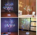 MUPOO LED Baum Künstlicher Bonsai Tischleuchte Dekolicht USB/Batterie Bild 5