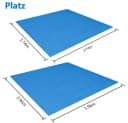 BTTO Pool-Bodenplane Wasserdicht Blau PE-Material Bild 1