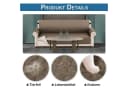 Jibenhome Gesteppter Sofahusse Wasserdicht Rutschfest Beige Bild 4