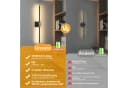 MUPOO LED Wandleuchte Kabellos Dimmbar 3000-6000K Gold/Schwarz Bild 5