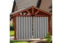 BTTO V&G Winddichter & Wasserfester Outdoor-Vorhang Grau Blackout Bild 1