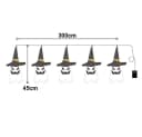 Merry 2024 Halloween LED Lichterkette Geister Hexenhut Bunt Bild 1