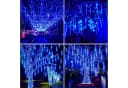 Merry 2024 LED-Lichterkette Meteorschauer Regen Lichter Blau Bild 4