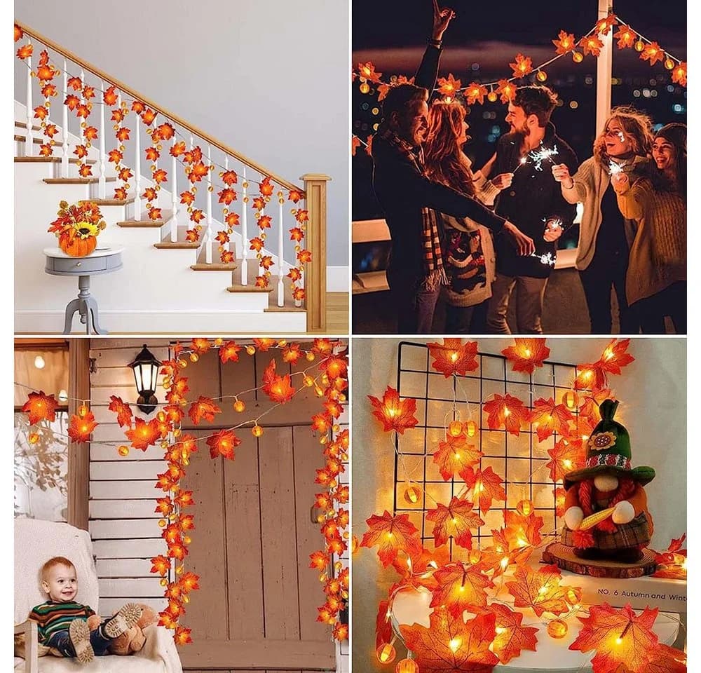 MUPOO LED-Lichterkette Halloween Deko Warmweiß - Bild 5