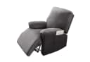 Qelus Relaxsesselhusse Samt Strecken Sesselschoner Grau Bild 2